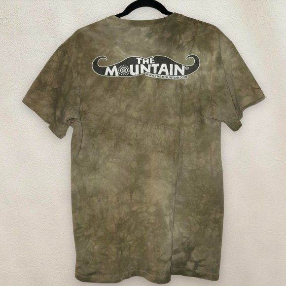 The Mountain Lion Rasta T-Shirt Headphones Tie-Dye Green Bob Marley Size Medium - Picture 2 of 7